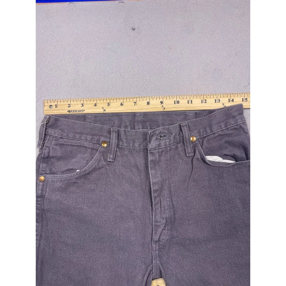 Wrangler 936CHG Jeans 100% Cotton Charcoal Grey 30x36 Mens